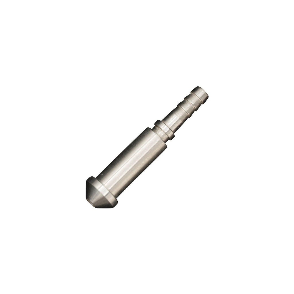 Flo Supply 3AN Convex Male Stainless Crimped Hose End - 33.3mm Long