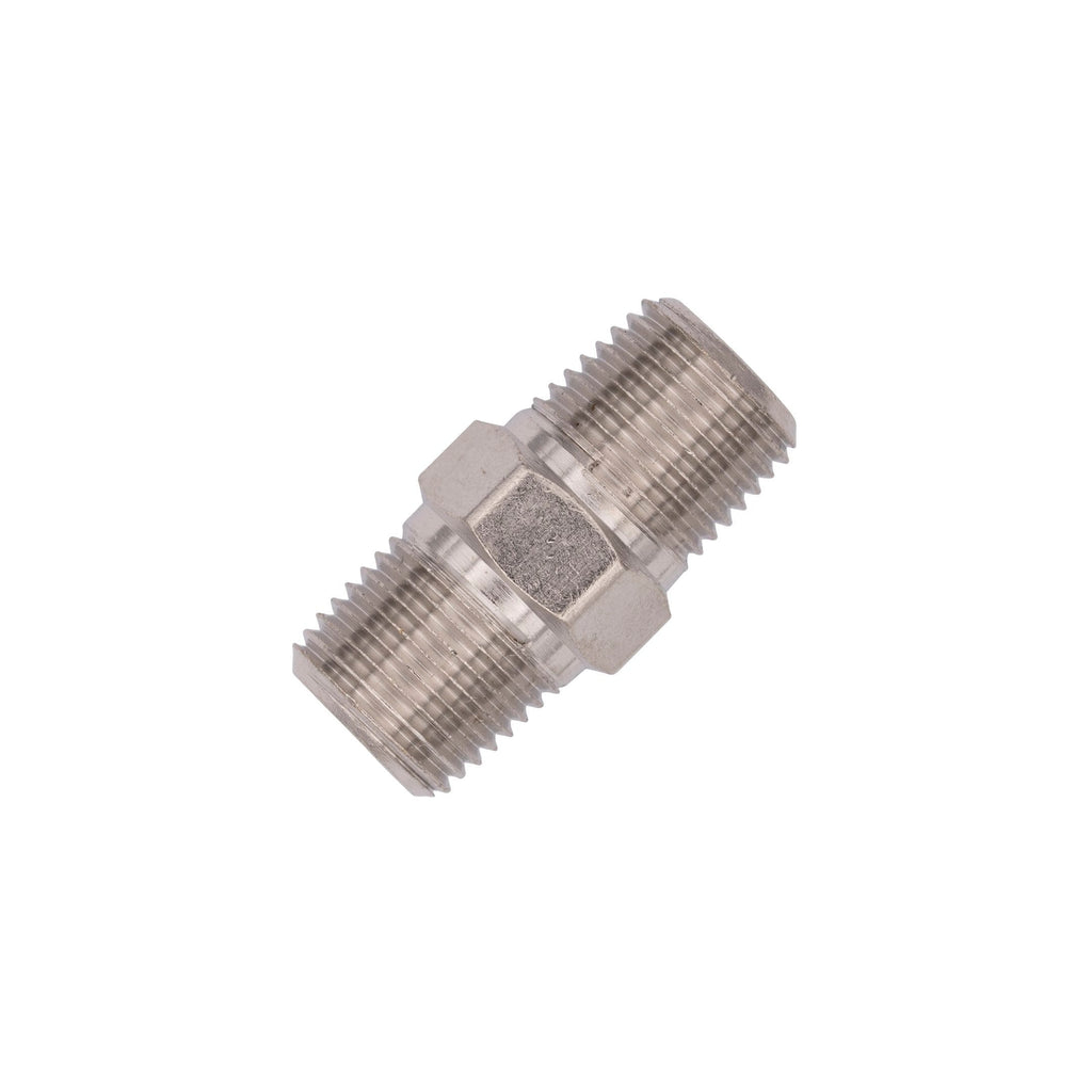 Flo Supply 1/8" NPT x 1/8" NPT Straight Fitting - Male/Male