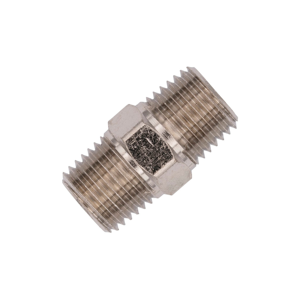 Flo Supply 1/4" NPT x 1/4" NPT Straight Fitting - Male/Male